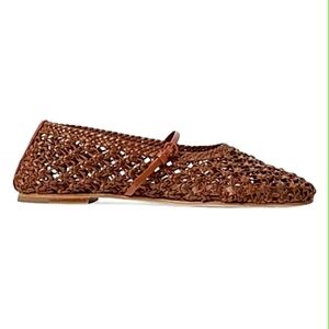 Dear Frances, 39.5, Brown Woven Women's Flats